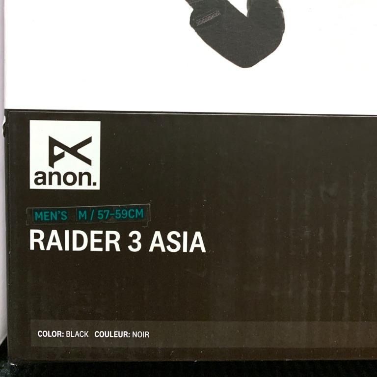 おトク】 未使用！Anon rider 3 Asia アクセサリー - pezocar.com.br