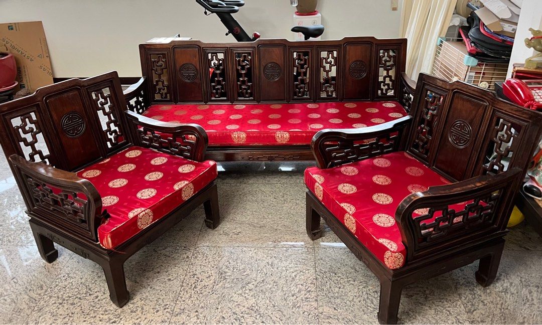 Antique sofa set for sale, Furniture & Home Living, Furniture, Sofas on Carousell