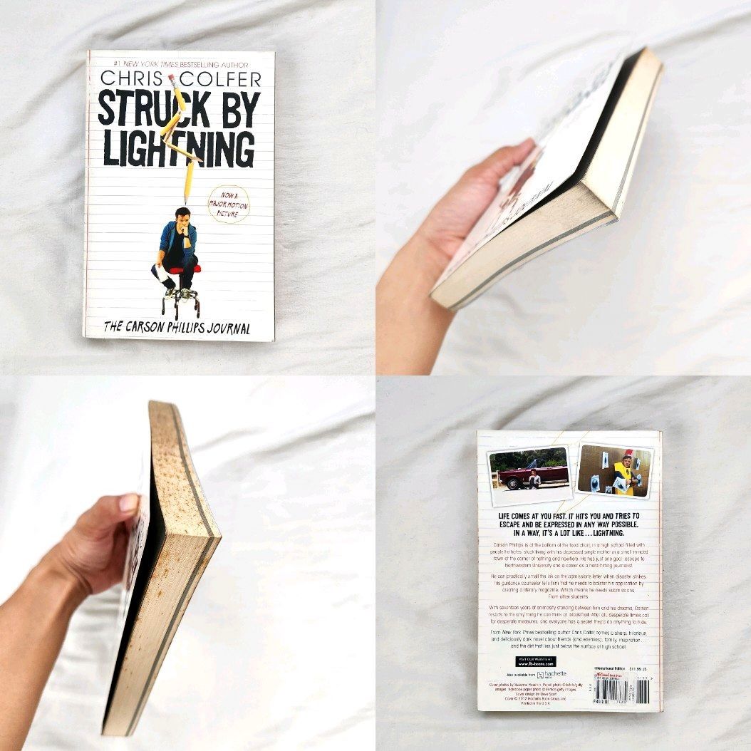 Assorted books (Category: Storybooks) located in Cainta. Submitted by andrthings (Listing ID 1202098363, Image 3). Description: Paper Towns by John Green - P250 Struck by Lightning by Chris Colfer - P250 Divergent by Veronica Roth - P250 I'll give you the Sun by Jandy Nelson - P350 Books are in good condition overall, but with discoloration on the sides..