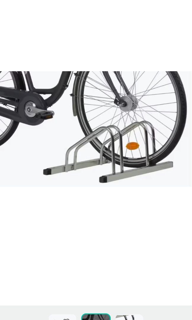 Bike Storage Rack Btwin Metal 2Bike Modular Silver (Decathlon