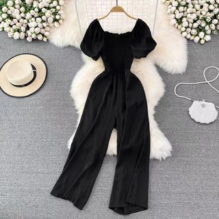 Black Jumpsuit | Jumpsuit Hitam | Jumpsuit Korea