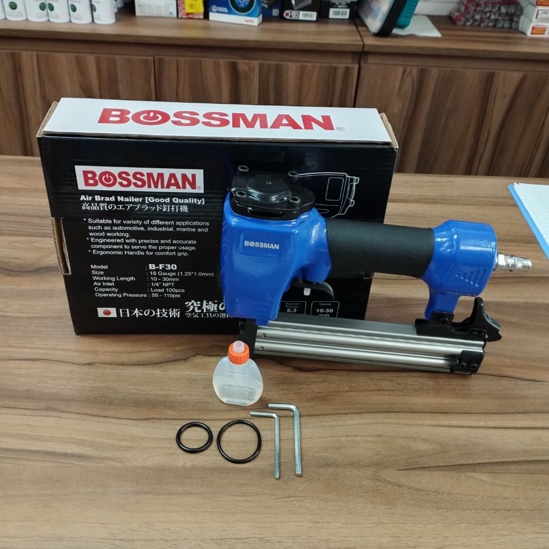 Bossman Air Brad Nailer / Air Narrow Crown Stapler / Air Medium Crown