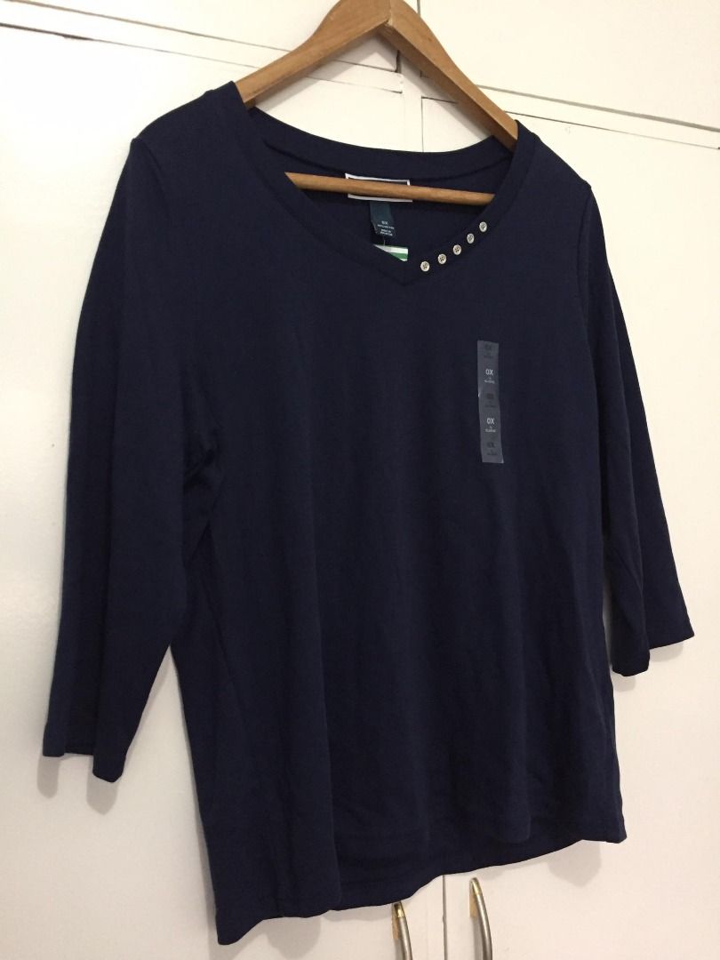 Brand New LUCKY BRAND Black Velvet Shirt Top Blouse - Size Small Medium,  Women's Fashion, Tops, Shirts on Carousell