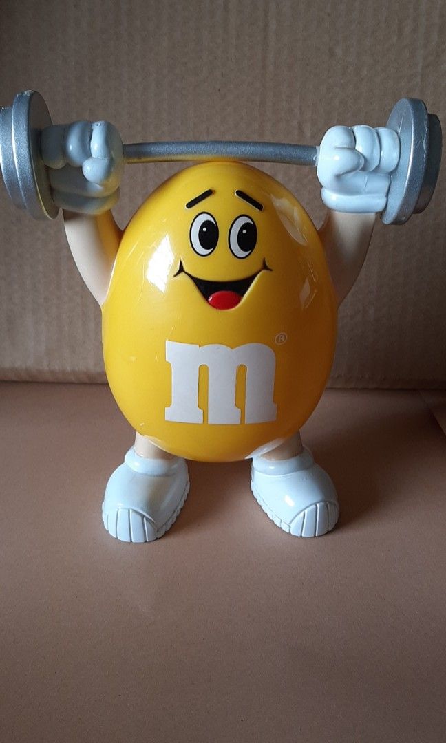 BRAND NEW M&M WEIGHTLIFTER YELLOW, Hobbies & Toys, Toys & Games on