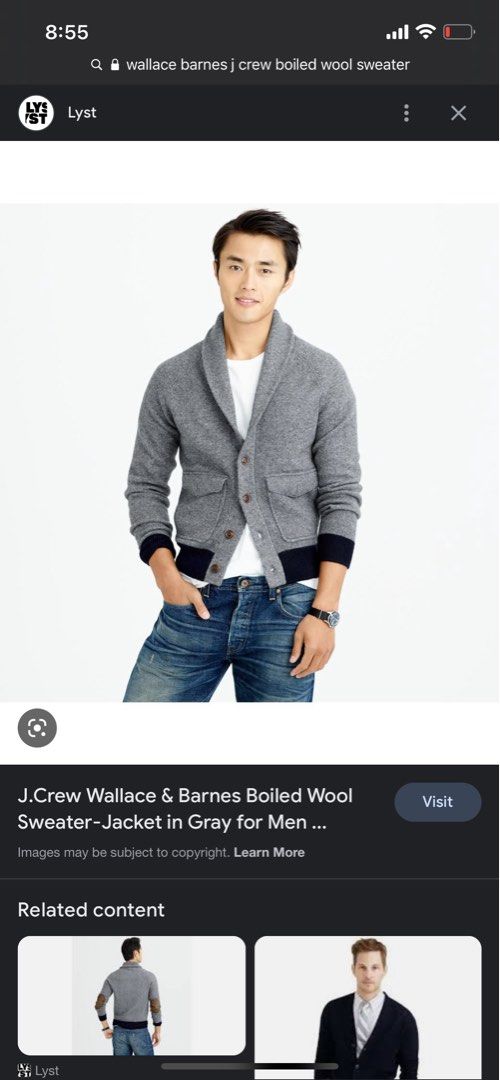Boiled wool sweater coat top