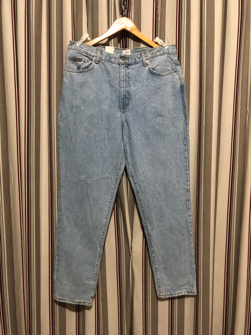 Calvin Klein Baggy Washed Jeans, Women's Fashion, Bottoms, Jeans on