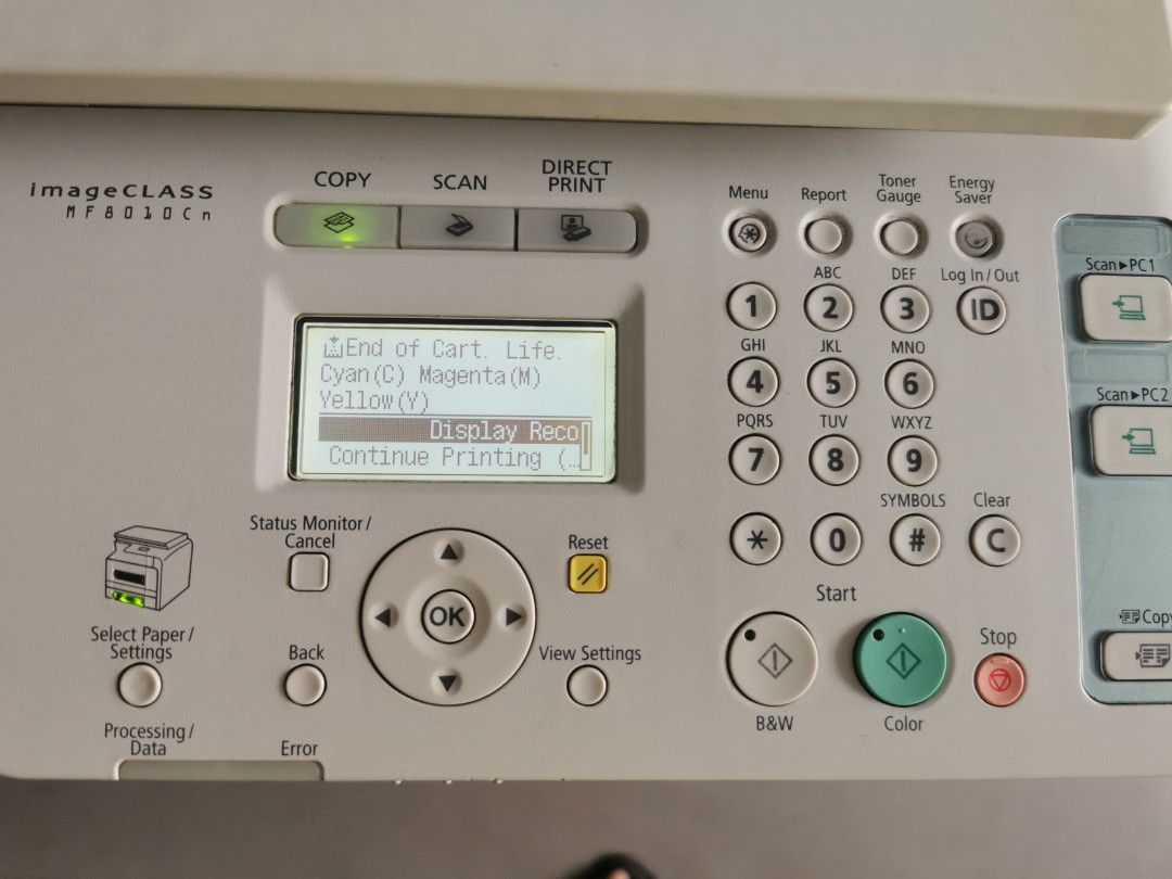 Canon Printer ImageClass MF8010cn Colour Laserjet Copier Printer All in