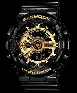 Casio G-Shock GA-110GB-1A 黑金手錶 (可收藏保值)