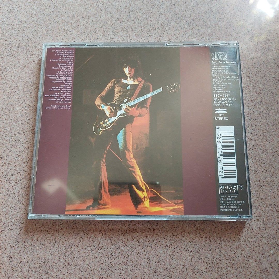 CD Autographed by Jeff Beck 簽名Blow by Blow /已售, 興趣及遊戲