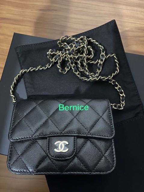 Chanel mini wallet on chain deals