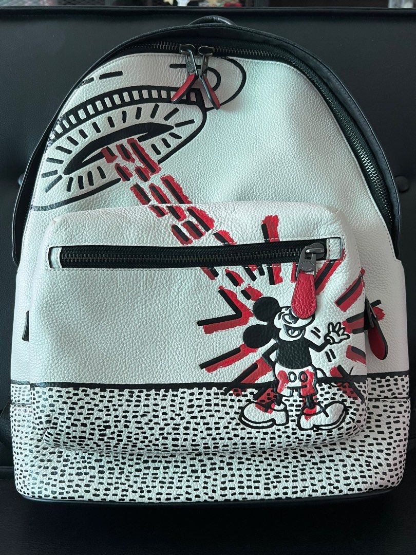 Coach x Disney Mickey Mouse Backpack, Women's Fashion, Bags & Wallets