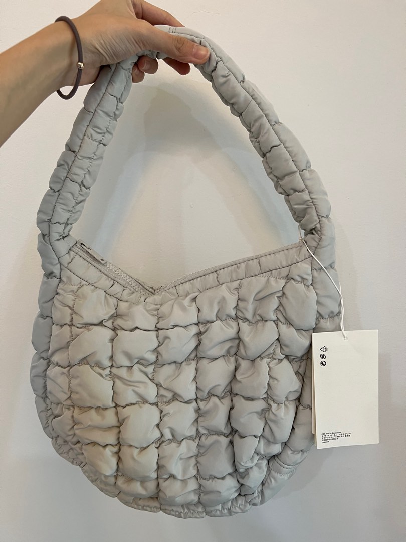 Cos Quilted Bag Grey Women s Fashion Bags Wallets Shoulder Bags on Carousell