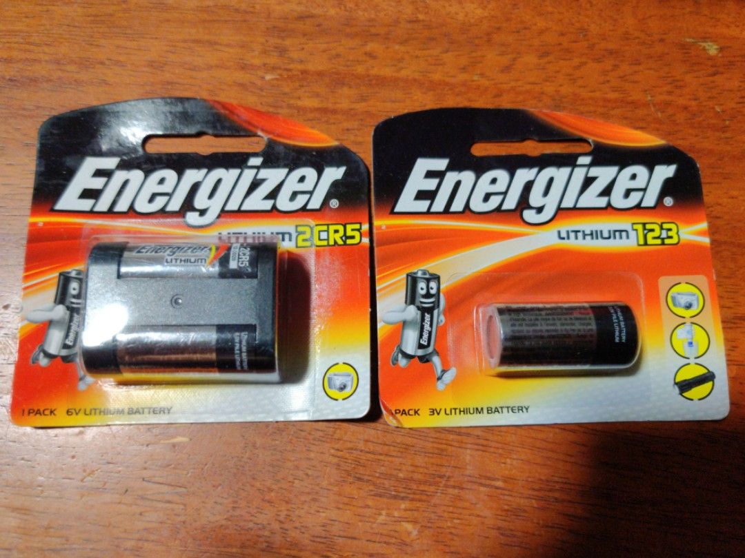 CR 123 and 2CR5 ENERGIZER LITHIUM batteries628638355303691124