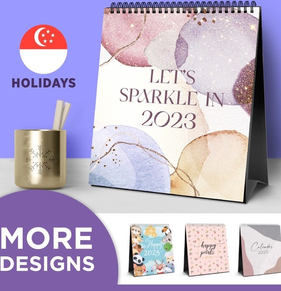 Customised Desktop Calendar 2023, Hobbies & Toys, Stationery & Craft ...