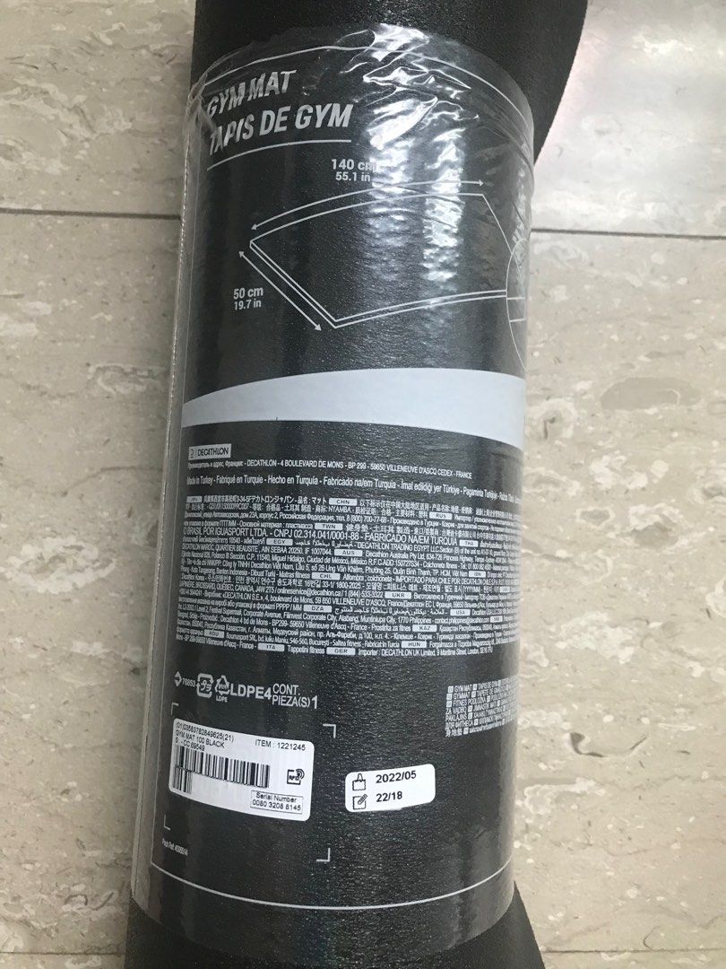 Decathlon gym mat new arrivals 100