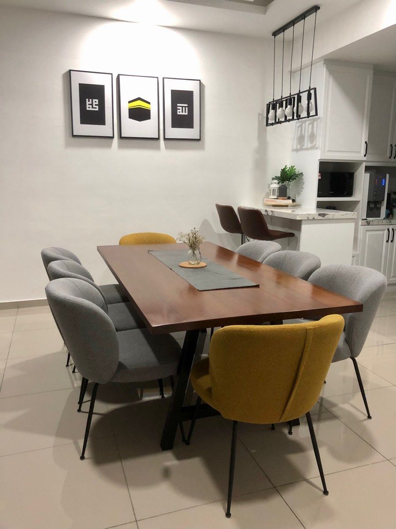 KINSEN HOME Dining table & chairs, Furniture & Home Living, Furniture