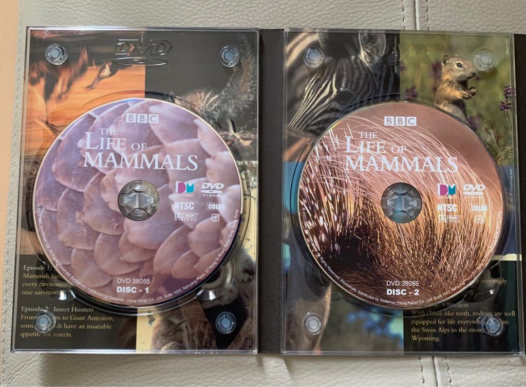 DVD - BBC記錄片，The Life of Mammals (原裝正版，6碟）, 興趣及遊戲