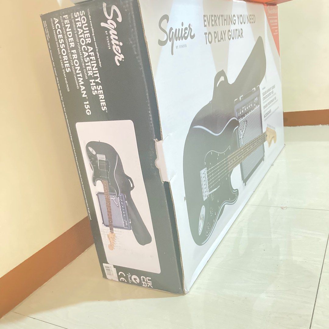 BOX of Electric Guitar Package Squier Telecaster by Fender, Hobbies