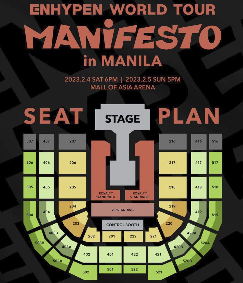 Enhypen Manifesto in Manila, Tickets & Vouchers, Event Tickets on Carousell