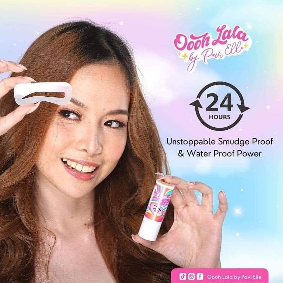 Eyebrow Stamp kit by Ooohlala by Pavielle (Category: Makeup) located in Mandaluyong City. Submitted by ysaibello (Listing ID 1202189188, Image 3). Description: You are never fully dressed without great brows.💁‍♀️✨ Inspire your most beautiful brow with your best eyebrow stamp. Oooh Lala by Pavi Elle the most trending eyebrow stamp in the market.💜 Experience the unstoppable smudge proof and water proof power than can last up to 24hours!!!😍✨ Neve