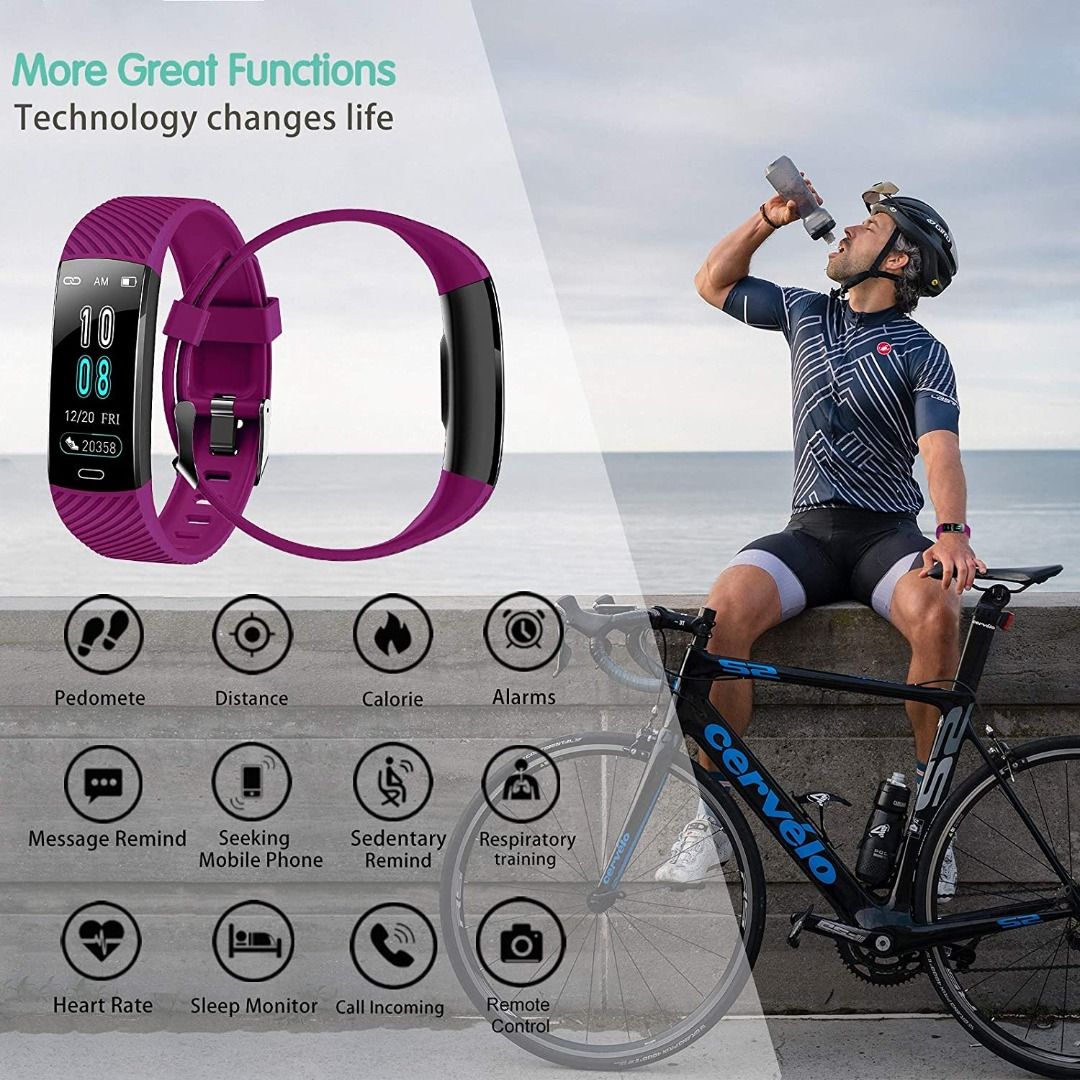 Fitness Tracker Activity Tracker Watch with Heart Rate Blood
