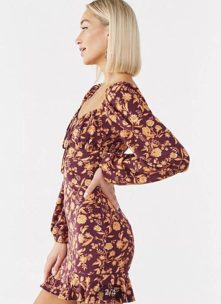 Flounce mini dress forever 21 sales