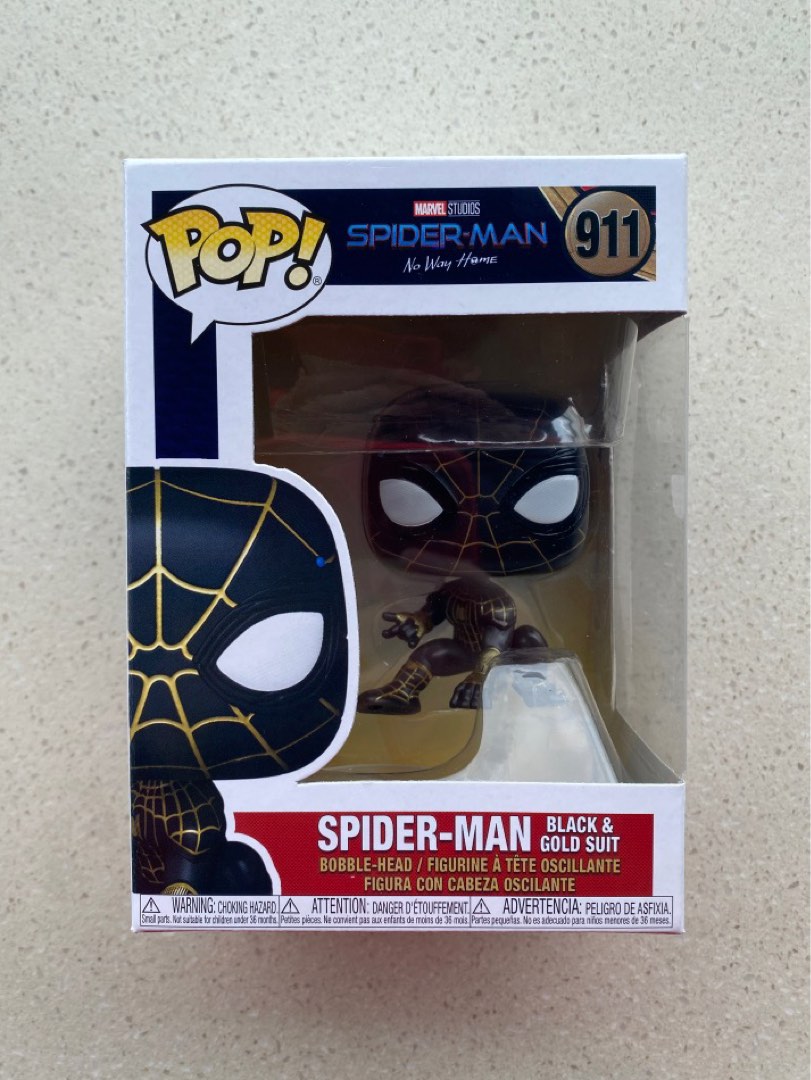 Funko Pop Spiderman No Way Home Spiderman Black Gold suit