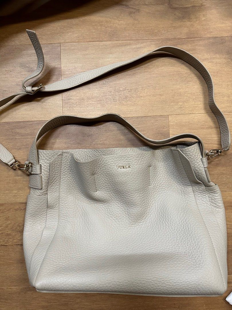 Furla cream clearance bag