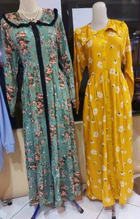 Gamis sunny yellow peatjar