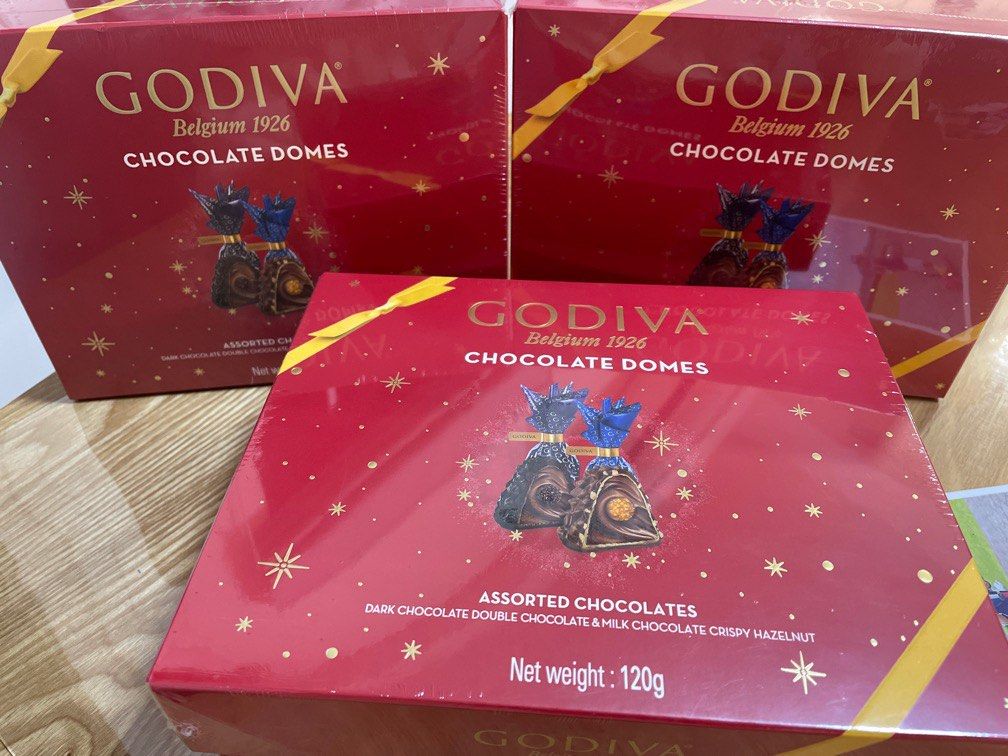 Godiva chocolate domes (assorted chocolates), 嘢食 & 嘢飲, 禮品籃和禮籃 Carousell