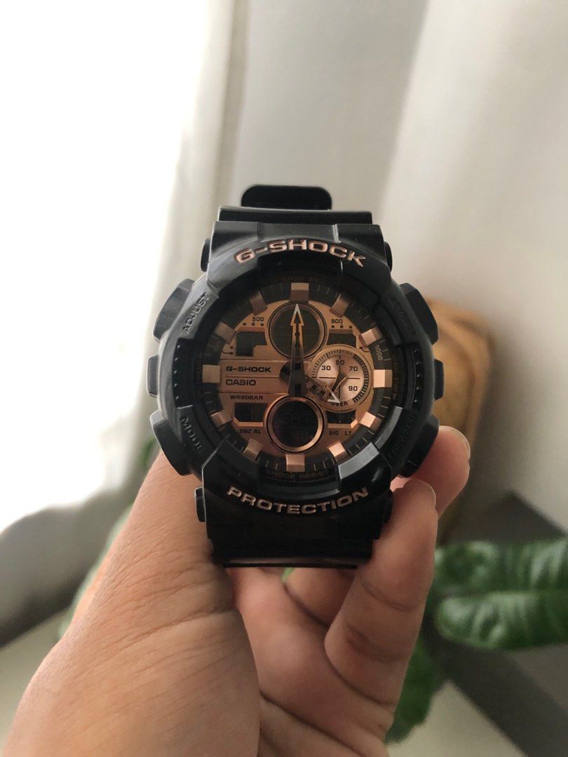 Black and rose gold g shock sales
