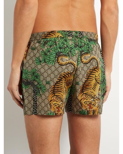 Gucci swim shorts tiger deals