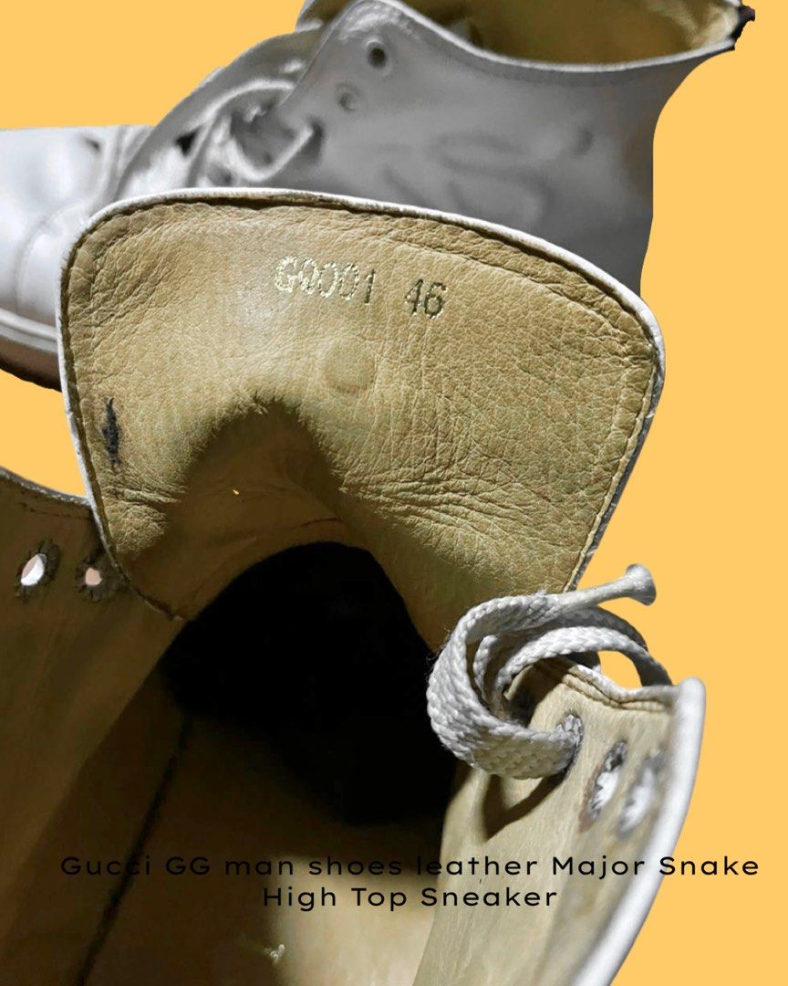 Gucci major high top leather sneakers 2025