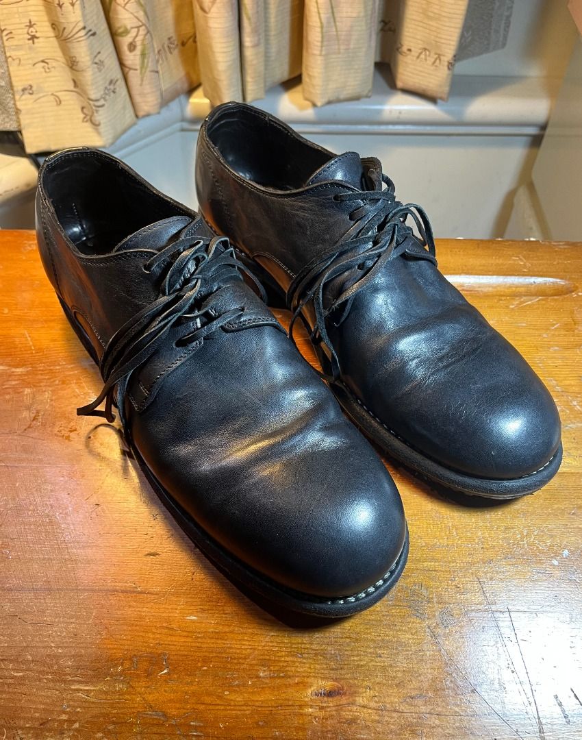 GUIDI 992 CLASSIC DERBY HORSE FULL GRAIN, 他的時尚, 鞋, 西裝鞋在