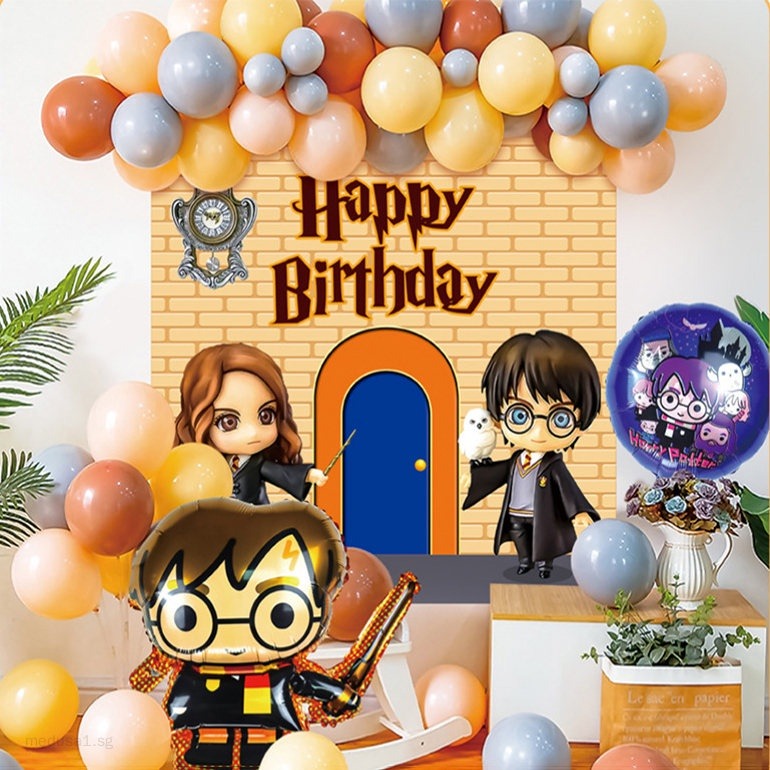 Harry Potter Supplies Balloons Cartoon Magic Ballons Owl School Happy Birthday  Banner Decoration Kids Cake Topper Toy Globos - Realistic Reborn Dolls for  Sale