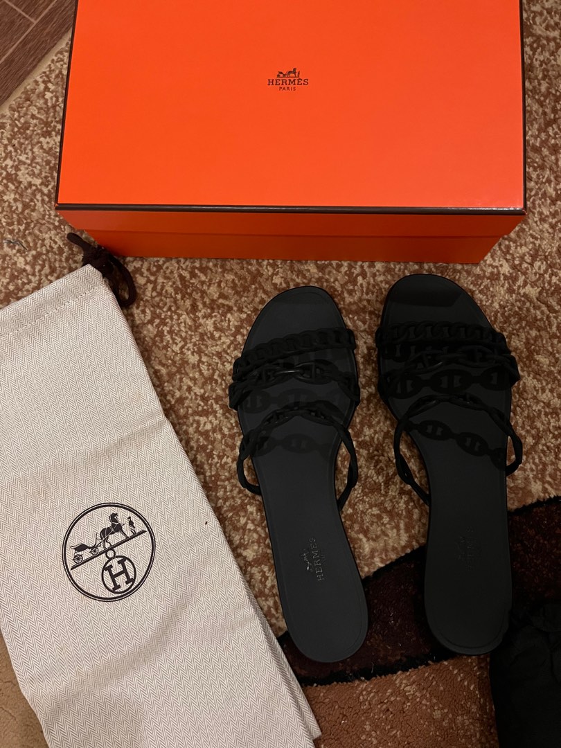 hermes jelly sandals