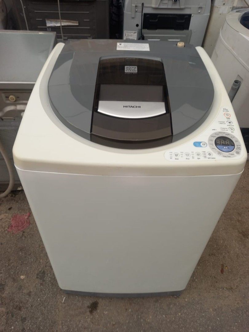 HITACHI top load washing machine 11 kg, TV & Home Appliances, Washing