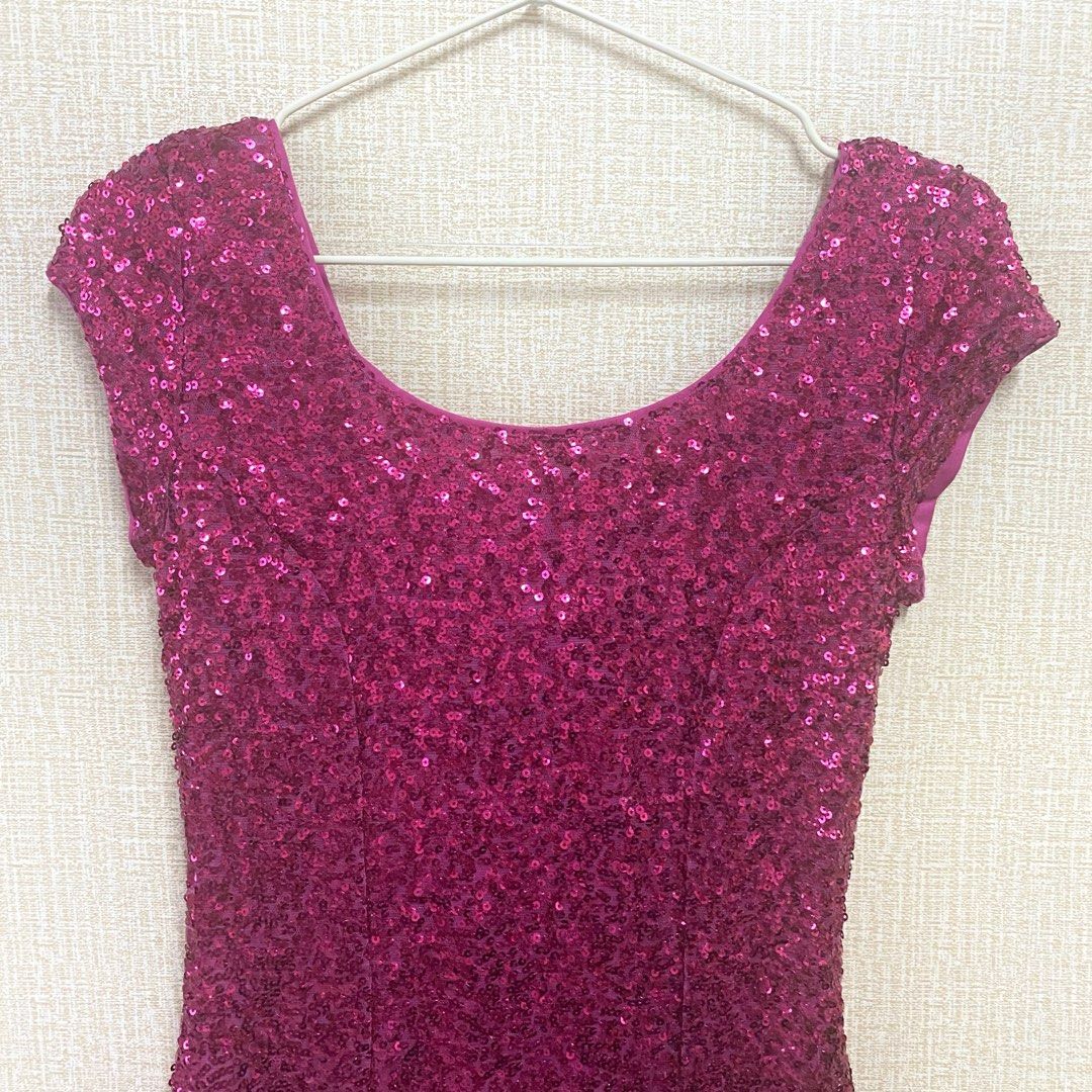 open lace back dress Cat & Jack Girls Belle Flutter Sleeve Sequin Dress main image 1