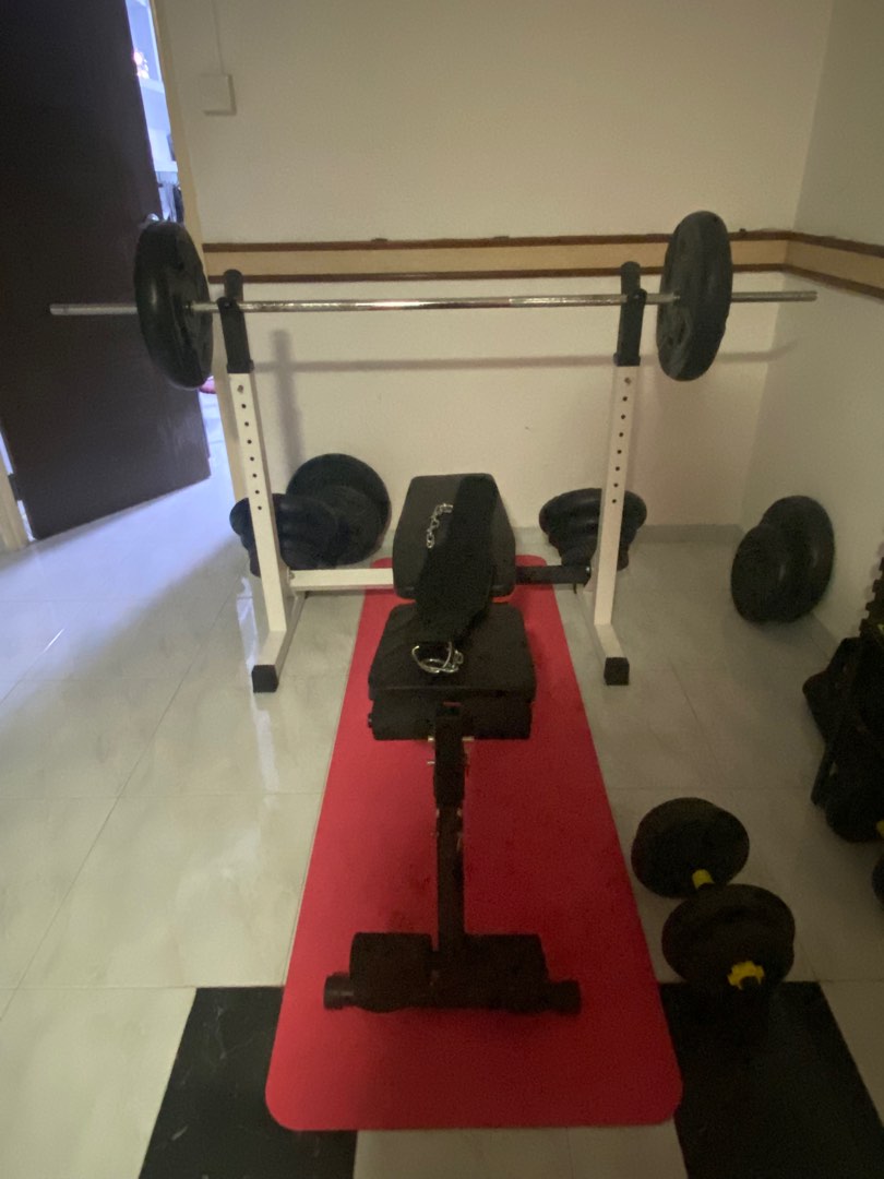 Home Gym Set, Sports Equipment, Exercise & Fitness, Weights & Dumbbells on Carousell
