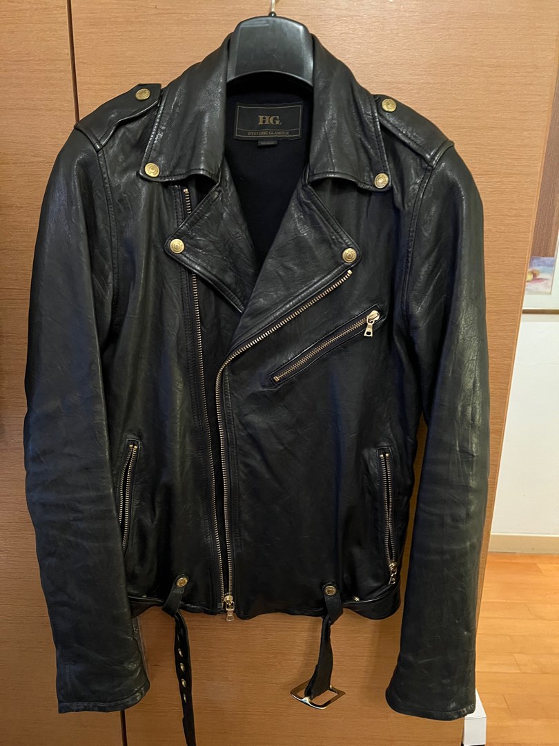 NEW Louis Vuitton Monogram Admiral Leather Jacket 1A5Q6C Size 50
