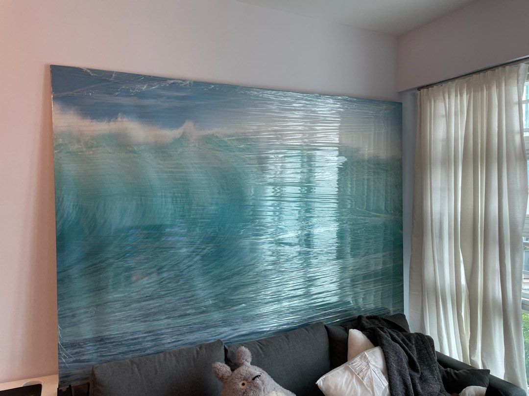 IKEA beach waves picture painting, Hobbies & Toys, Stationery & Craft