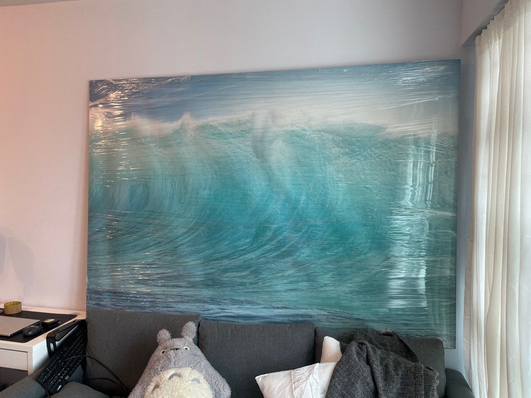 IKEA beach waves picture painting, Hobbies & Toys, Stationery & Craft