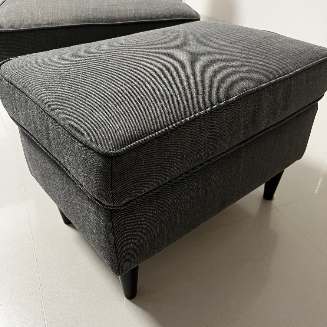 IKEA footstool STRANDMON, Furniture & Home Living, Furniture, Chairs on