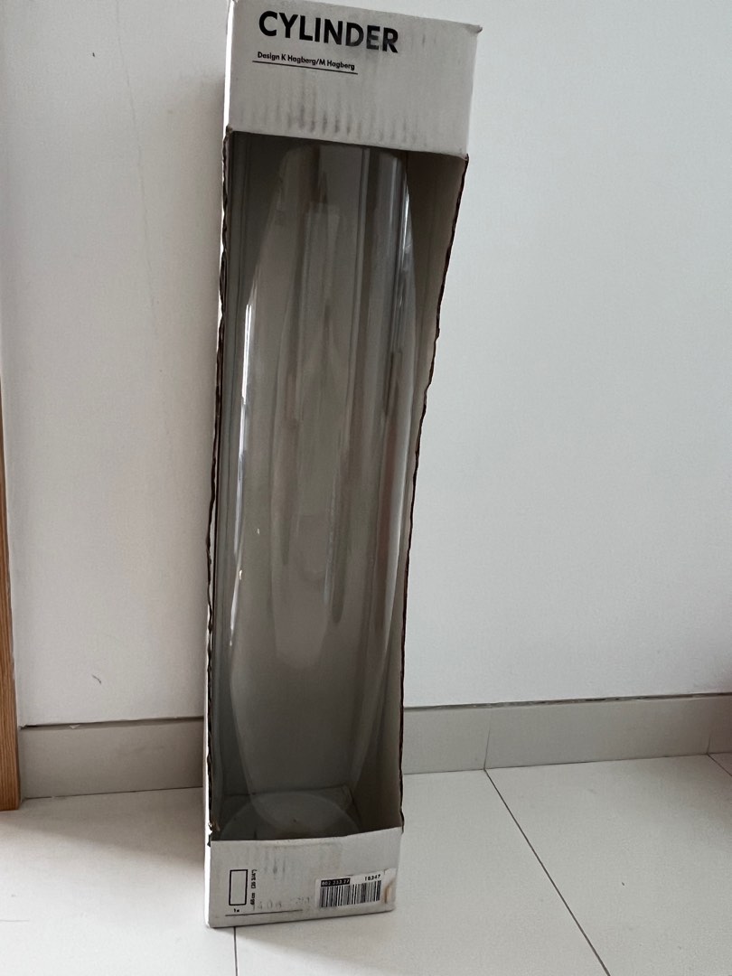 Ikea Tall Cylinder Vase, Furniture & Home Living, Home Decor, Vases