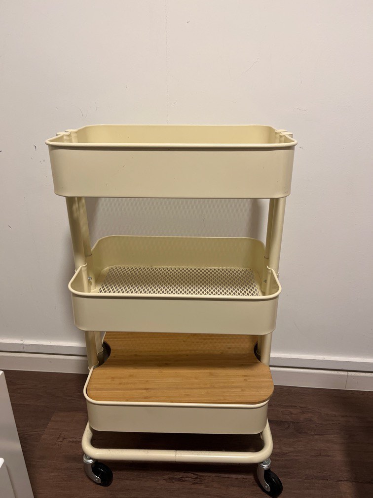 Ikea Trolley in Cream, Furniture & Home Living, Home Improvement