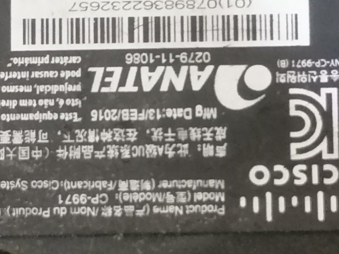 IP Phone cp 9971 (Category: Office & Business Technology) located in Makati City. Submitted by microware.cs (Listing ID 1202084095, Image 2). Description: selling Cisco IP Phone CP9971 - 1 unit left P 1,500.00 please text to 09754578604. price still negotiable #ipphone #Ciscophone.