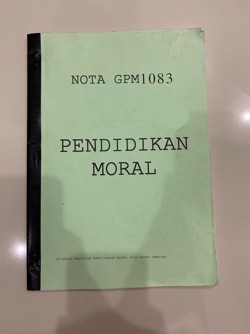 Buku Ipg Gpm1083 Pendidikan Moral Hobbies And Toys Books And Magazines Textbooks On Carousell 