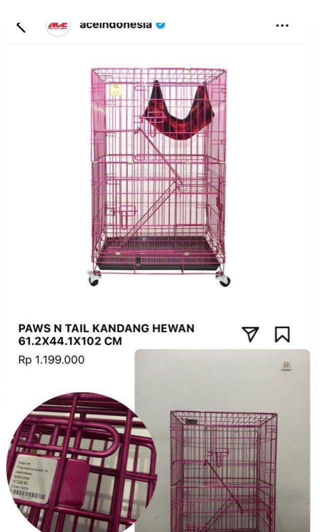 Kandang ace hardware Perlengkapan Hewan Aksesoris Hewan di Carousell