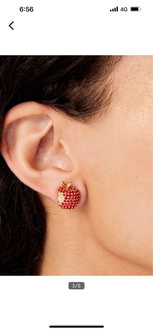 Kate spade apple earrings 2025