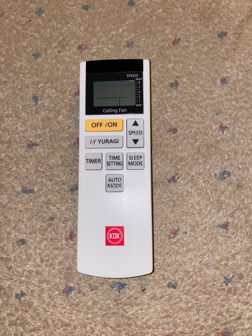 KDK FAN REMOTE CONTROL T60AW (100 GENUINE ORIGINAL), Furniture & Home